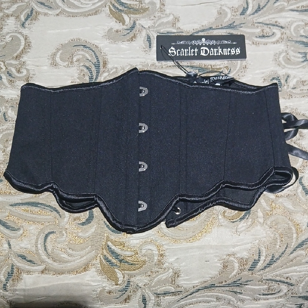 Renaissance Scarlet Darkness Black Corset Belt